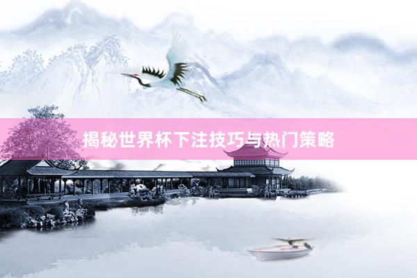揭秘世界杯下注技巧与热门策略